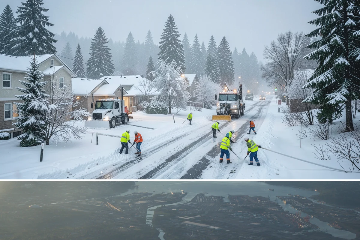 Crosswalk Clearing in Fife, Pierce County, WA - Include crosswalk clearing with every plow visit during lowland snow events, generally December through February.