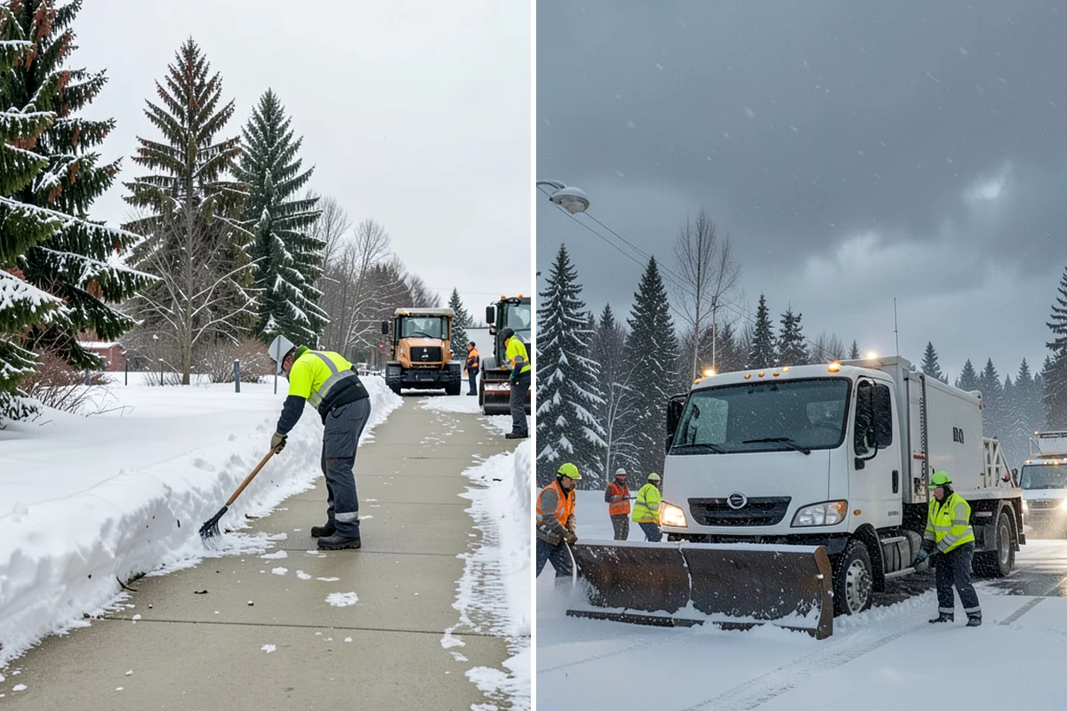 Crosswalk Clearing in Fircrest, Pierce County, WA - Clear the crossing surface down to the pavement