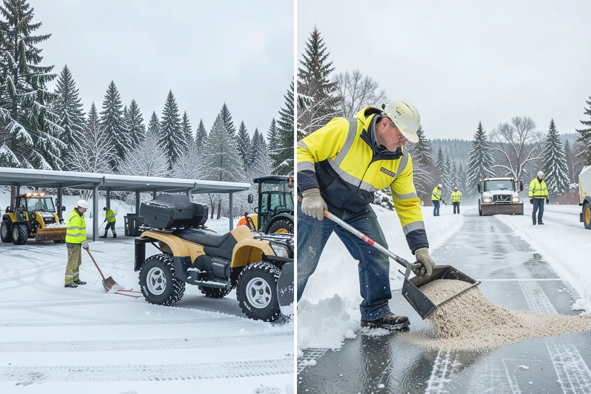 Crosswalk Clearing in Granite Falls, Snohomish County, WA - Clear the crossing surface down to the pavement