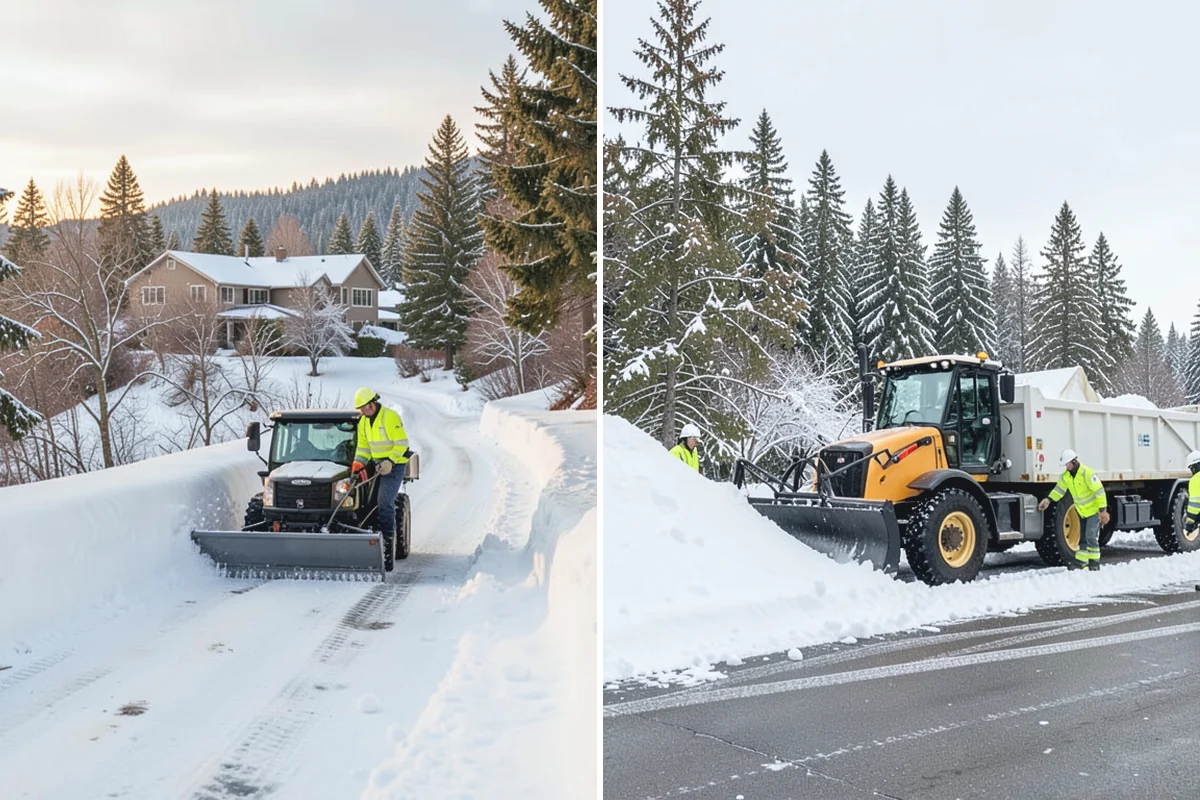 Crosswalk Clearing in Hamilton, Skagit County, WA - Clear the crossing surface down to the pavement