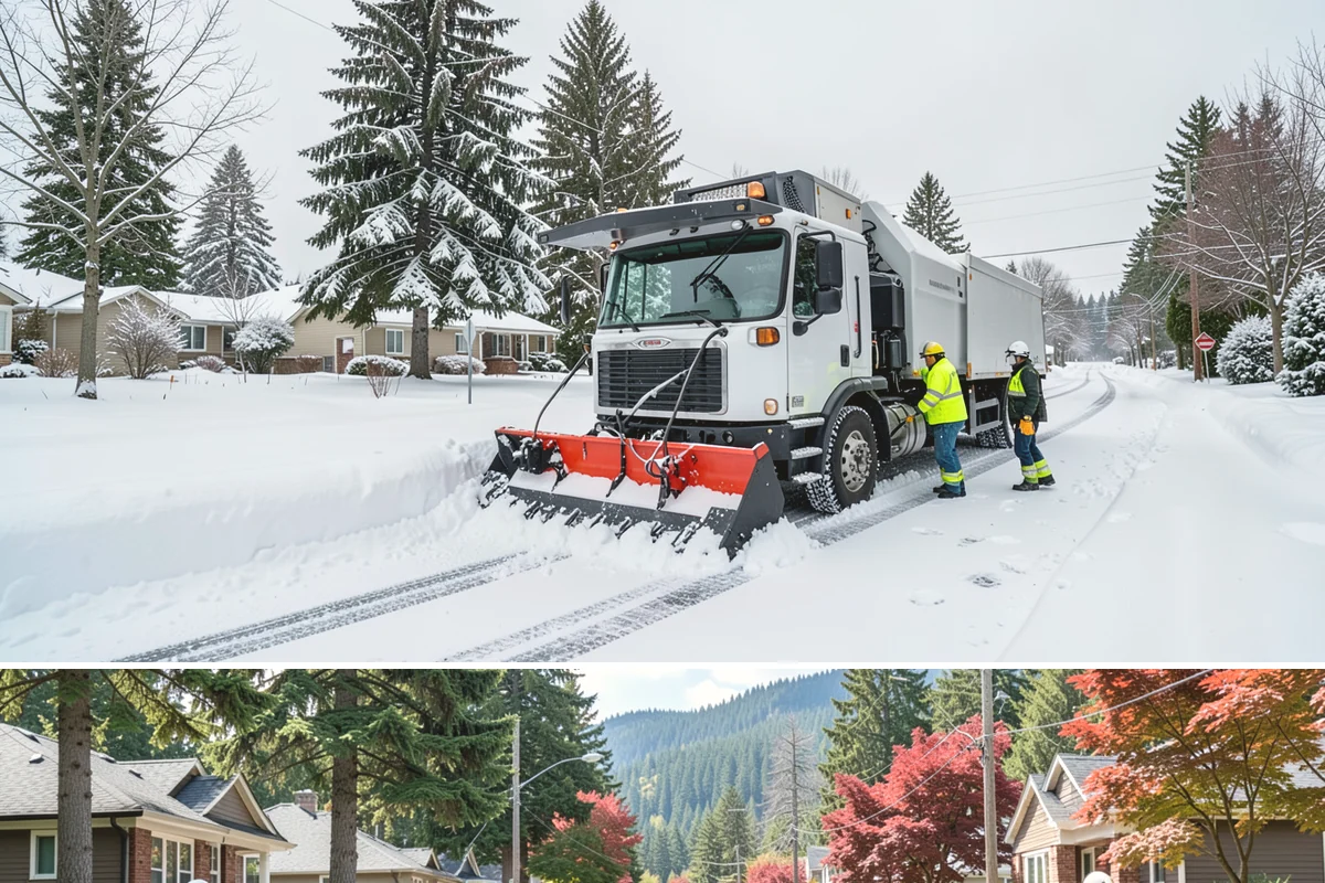 Crosswalk Clearing in Hunts Point, King County, WA - Include crosswalk clearing with every plow visit during lowland snow events, generally December through February.