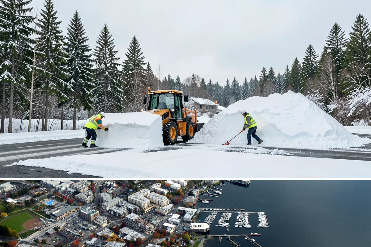 Crosswalk Clearing in Kirkland, King County, WA - Include crosswalk clearing with every plow visit during lowland snow events, generally December through February.