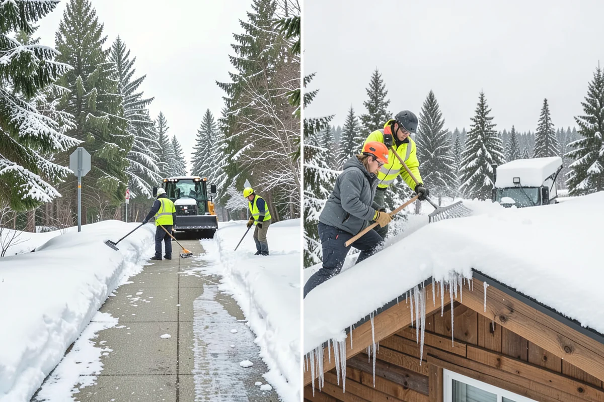 Crosswalk Clearing in Lake Stevens, Snohomish County, WA - Clear the crossing surface down to the pavement