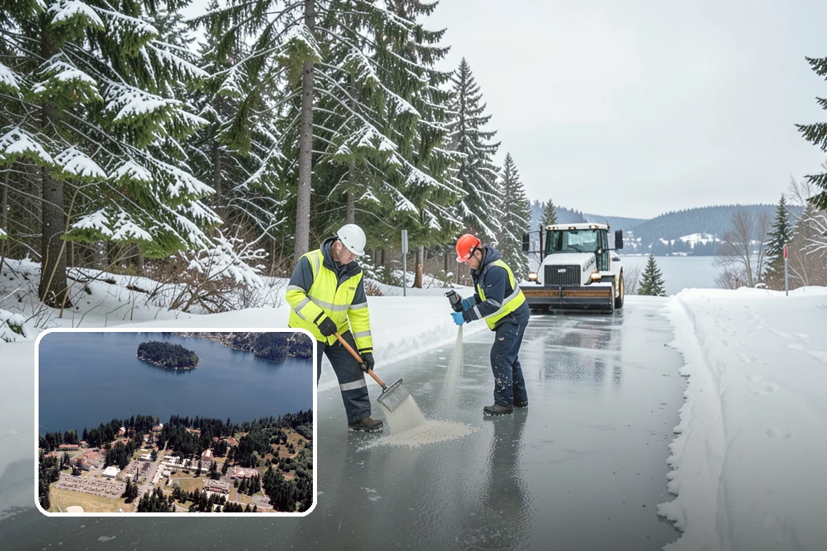 Crosswalk Clearing in Lakewood, Pierce County, WA - Removes both fallen snow and the plow berm at the curbs