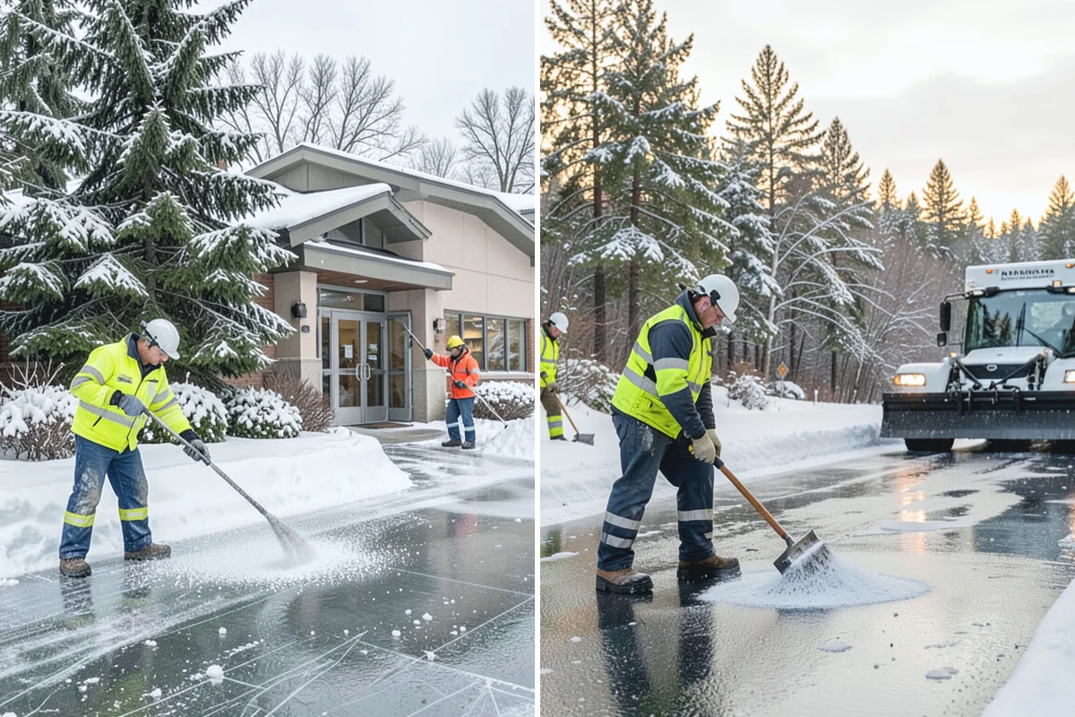 Crosswalk Clearing in Marysville, Snohomish County, WA - Clear the crossing surface down to the pavement