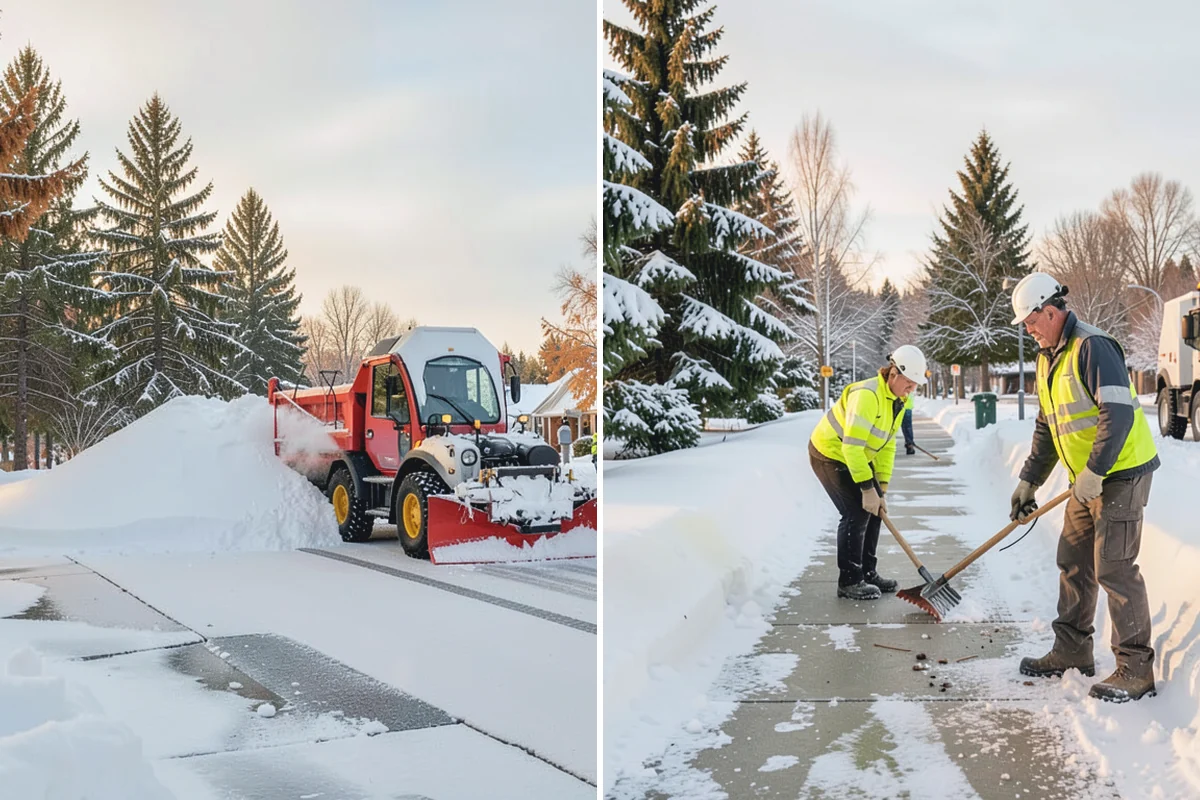 Crosswalk Clearing in Medina, King County, WA - Clear the crossing surface down to the pavement