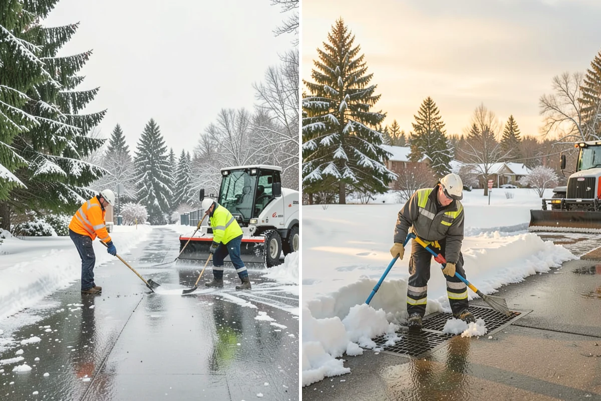 Crosswalk Clearing in Milton, King County, WA - Clear the crossing surface down to the pavement