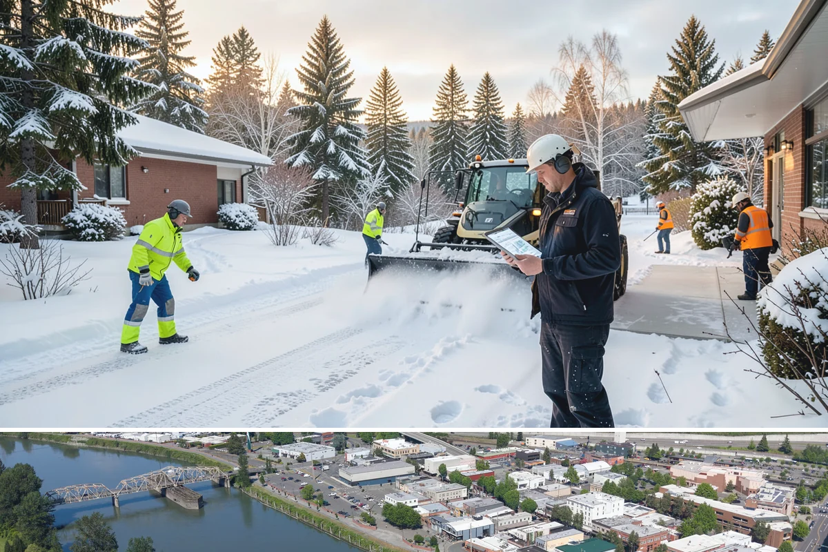 Crosswalk Clearing in Mount Vernon, Skagit County, WA - Include crosswalk clearing with every plow visit during lowland snow events, generally December through February.