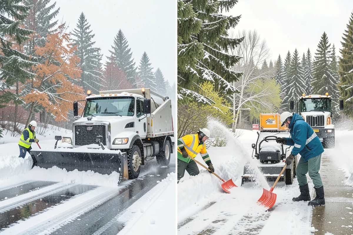 Crosswalk Clearing in Mukilteo, Snohomish County, WA - Clear the crossing surface down to the pavement