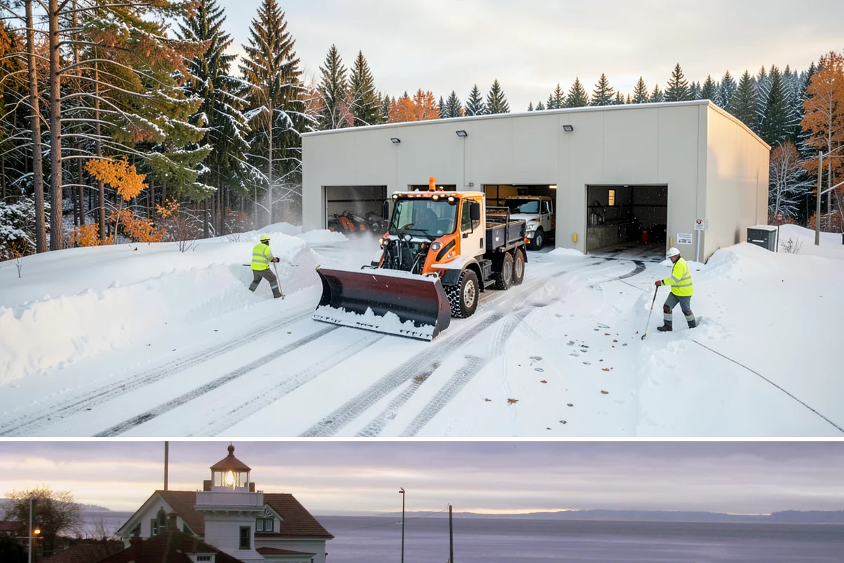 Crosswalk Clearing in Mukilteo, Snohomish County, WA - Include crosswalk clearing with every plow visit during lowland snow events, generally December through February.