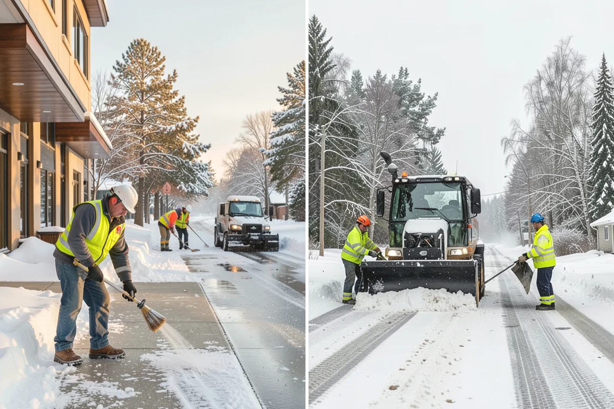 Crosswalk Clearing in Oak Harbor, Island County, WA - Clear the crossing surface down to the pavement