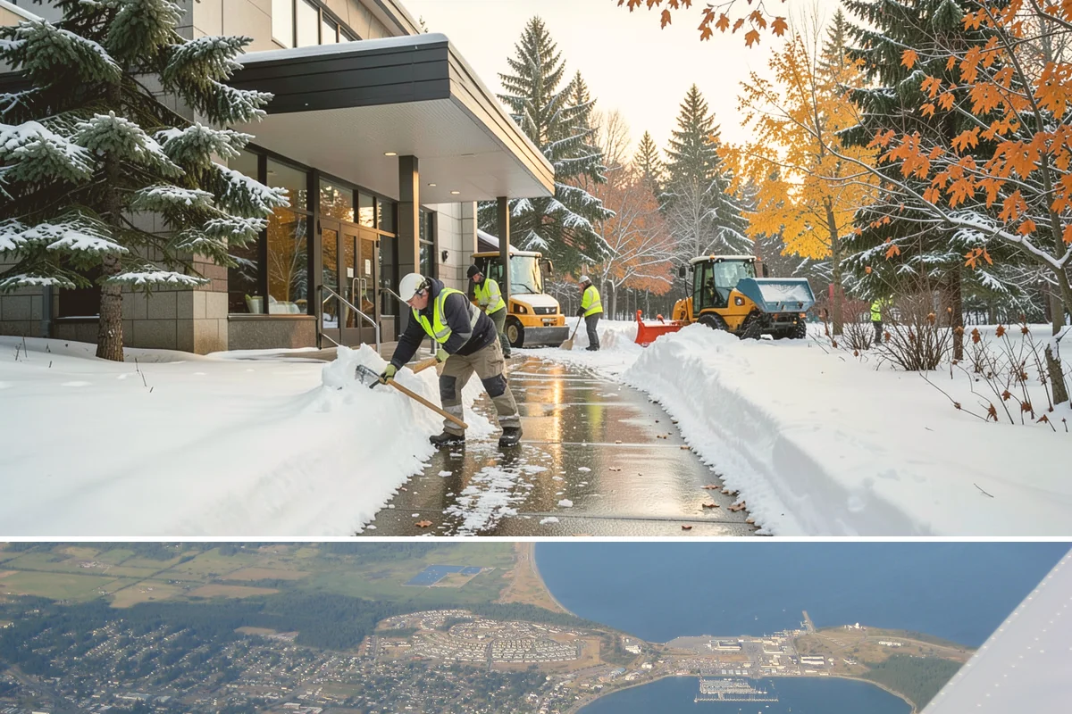 Crosswalk Clearing in Oak Harbor, Island County, WA - Include crosswalk clearing with every plow visit during lowland snow events, generally December through February.