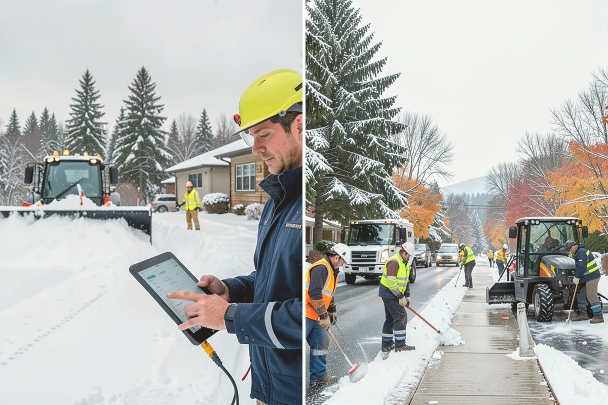 Crosswalk Clearing in Orting, Pierce County, WA - Clear the crossing surface down to the pavement