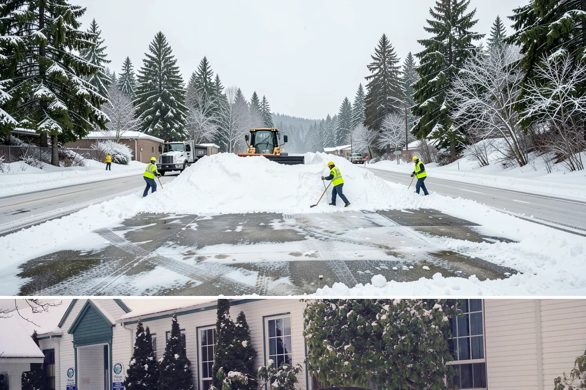 Crosswalk Clearing in Pacific, King County, WA - Include crosswalk clearing with every plow visit during lowland snow events, generally December through February.