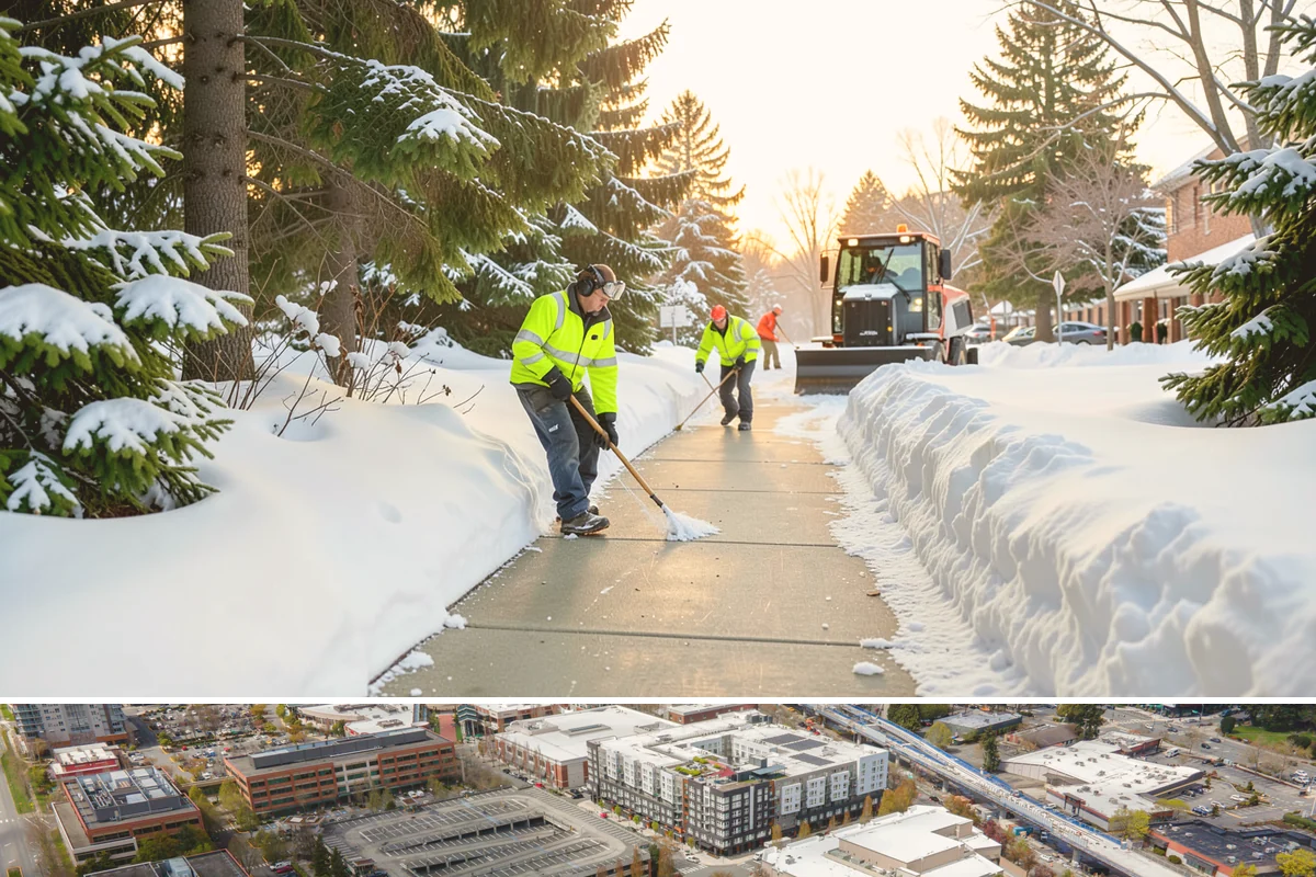 Crosswalk Clearing in Redmond, King County, WA - Include crosswalk clearing with every plow visit during lowland snow events, generally December through February.
