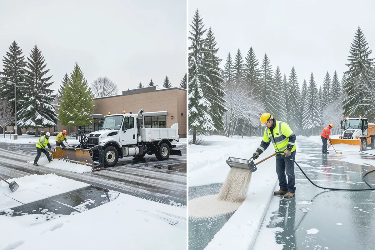 Crosswalk Clearing in Renton, King County, WA - Clear the crossing surface down to the pavement