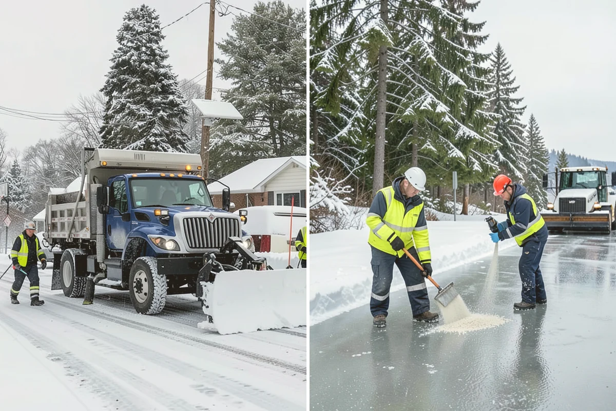 Crosswalk Clearing in Sammamish, King County, WA - Clear the crossing surface down to the pavement
