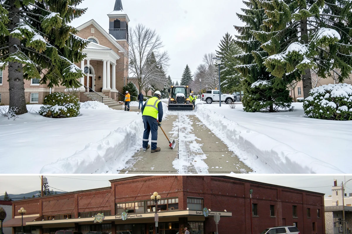 Crosswalk Clearing in Sedro-Woolley, Skagit County, WA - Include crosswalk clearing with every plow visit during lowland snow events, generally December through February.