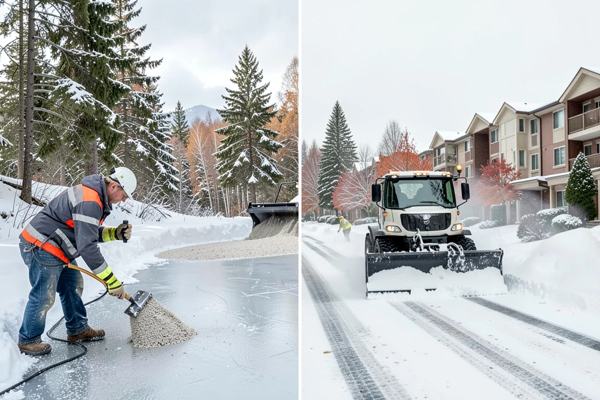 Crosswalk Clearing in Shoreline, King County, WA - Clear the crossing surface down to the pavement