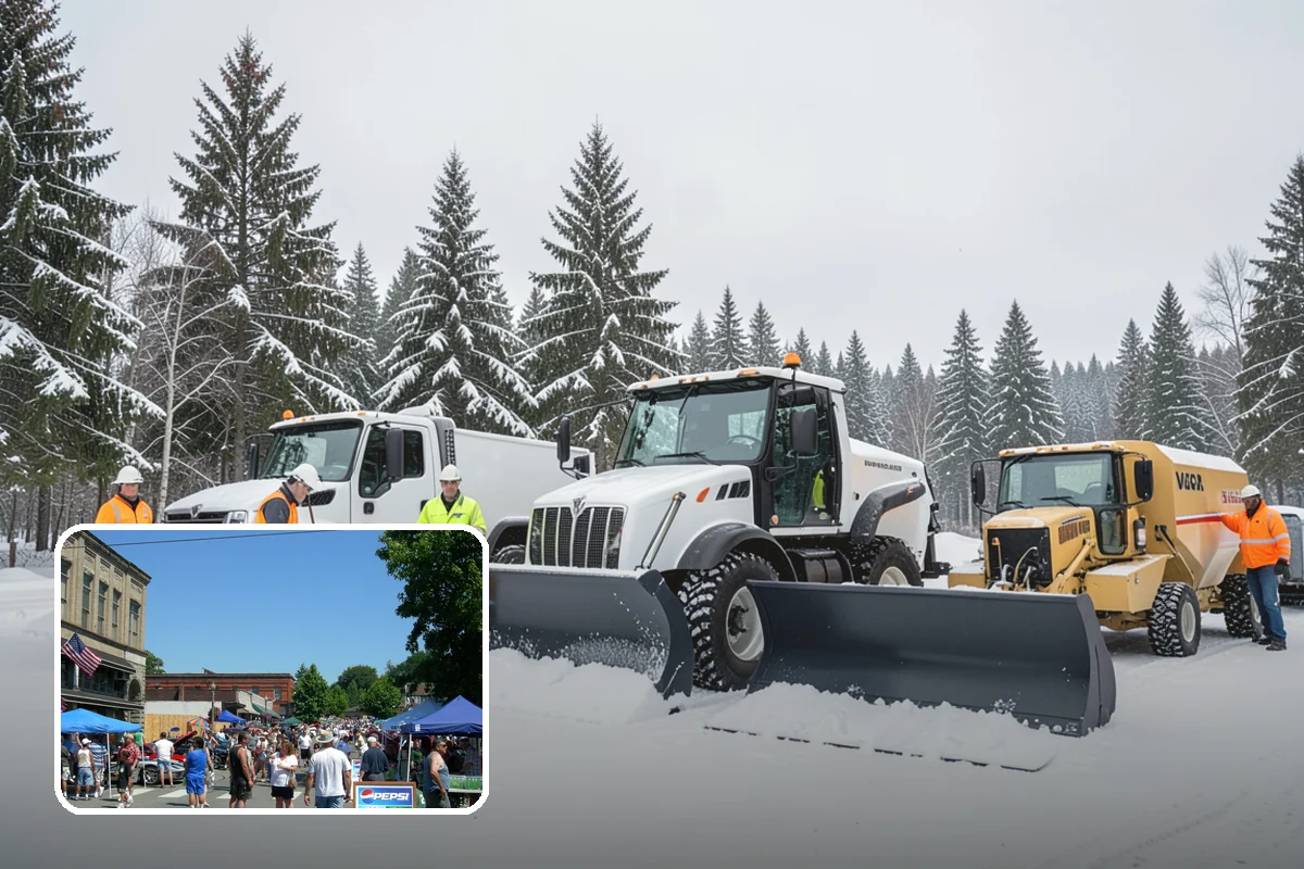Crosswalk Clearing in Snohomish, Snohomish County, WA - Removes both fallen snow and the plow berm at the curbs