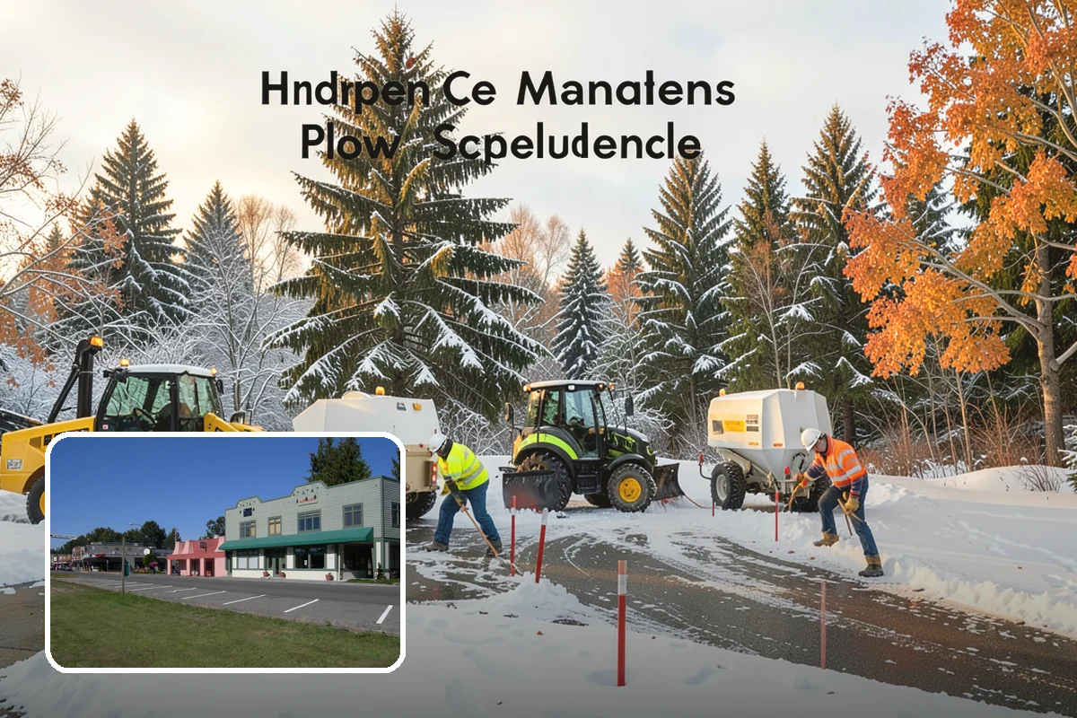 Crosswalk Clearing in Snoqualmie, King County, WA - Removes both fallen snow and the plow berm at the curbs
