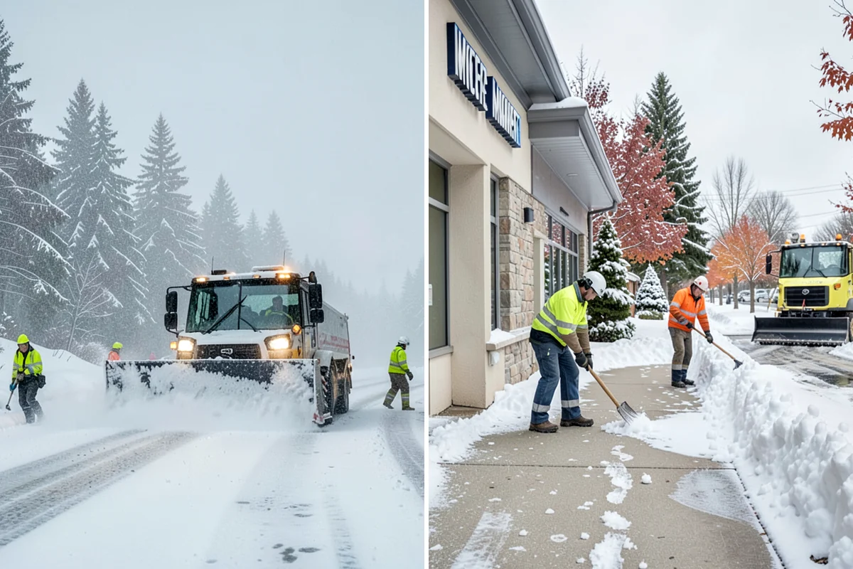 Crosswalk Clearing in Snoqualmie, King County, WA - Clear the crossing surface down to the pavement