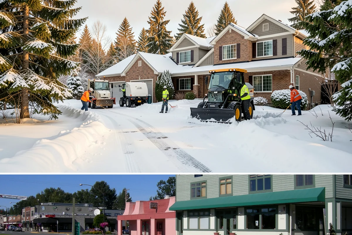 Crosswalk Clearing in Snoqualmie, King County, WA - Include crosswalk clearing with every plow visit during lowland snow events, generally December through February.