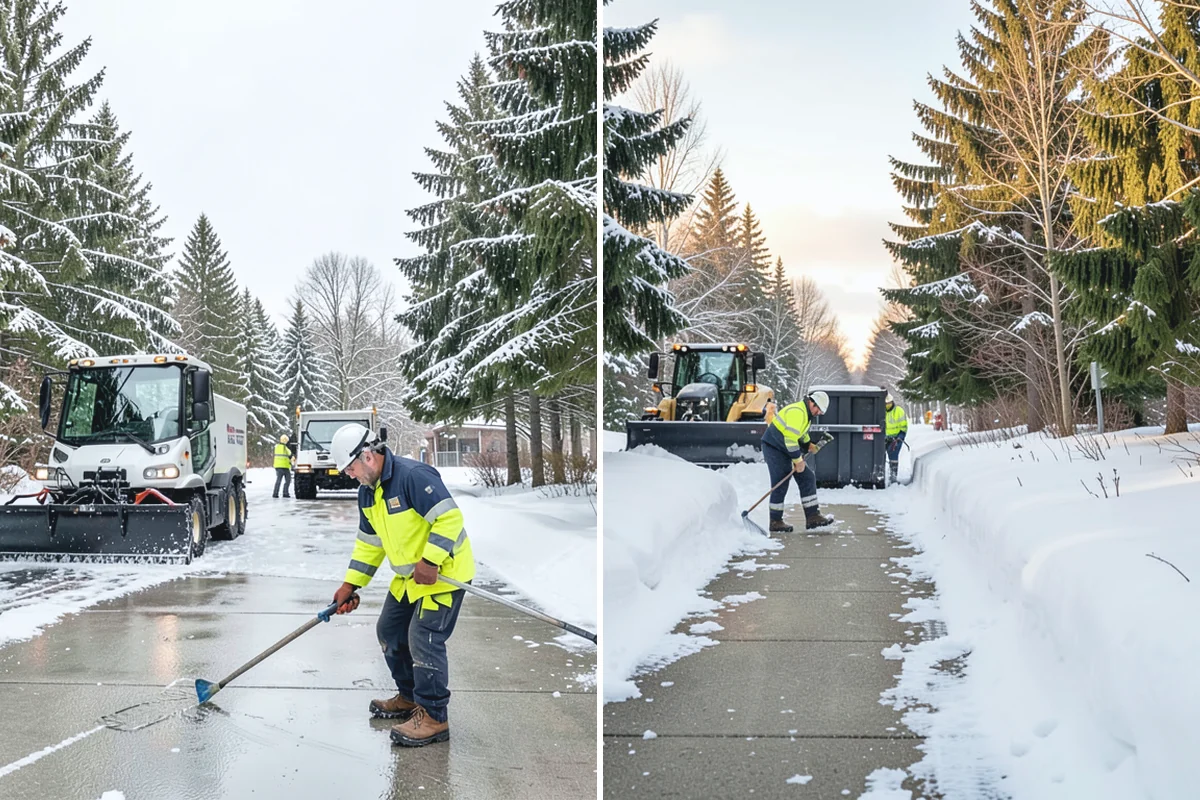 Crosswalk Clearing in South Prairie, Pierce County, WA - Clear the crossing surface down to the pavement