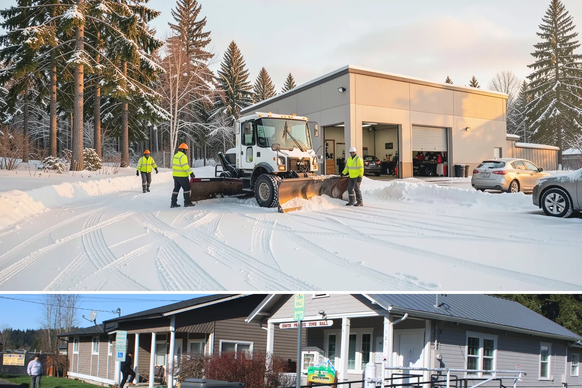 Crosswalk Clearing in South Prairie, Pierce County, WA - Include crosswalk clearing with every plow visit during lowland snow events, generally December through February.
