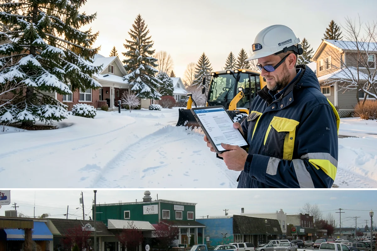 Crosswalk Clearing in Stanwood, Snohomish County, WA - Include crosswalk clearing with every plow visit during lowland snow events, generally December through February.