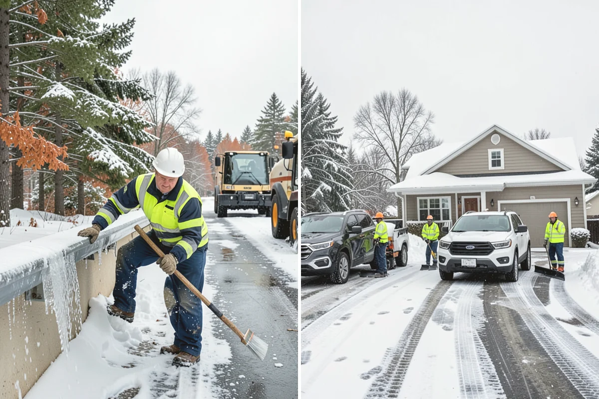 Crosswalk Clearing in Steilacoom, Pierce County, WA - Clear the crossing surface down to the pavement
