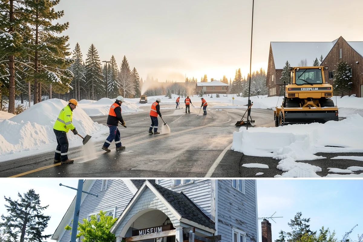 Crosswalk Clearing in Steilacoom, Pierce County, WA - Include crosswalk clearing with every plow visit during lowland snow events, generally December through February.