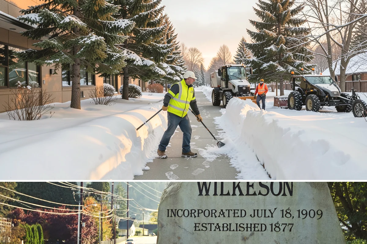 Crosswalk Clearing in Wilkeson, Pierce County, WA - Include crosswalk clearing with every plow visit during lowland snow events, generally December through February.