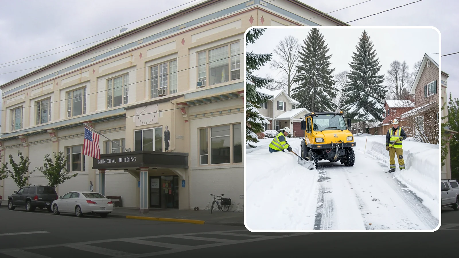 Cul-de-Sac Snow Removal in Anacortes, Skagit County, WA - Plowing of cul-de-sacs and turnarounds that city crews often skip, keeping neighborhood traffic moving.