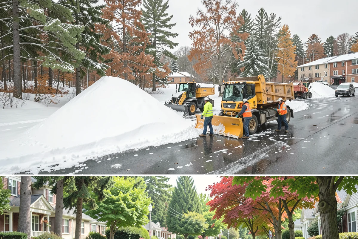 Cul-de-Sac Snow Removal in Beaux Arts Village, King County, WA - Arrange neighborhood or HOA cul-de-sac coverage before the arctic outflow events that hit the lowlands in midwinter.