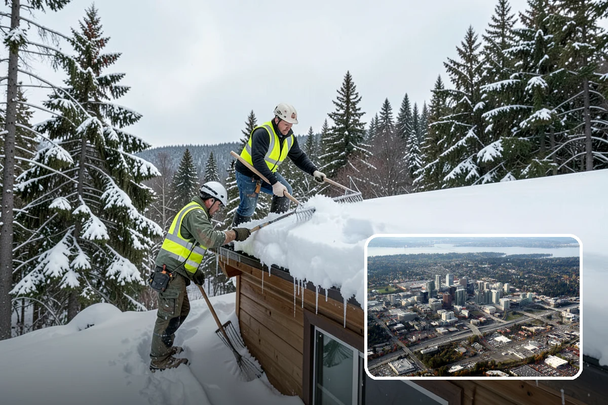 Cul-de-Sac Snow Removal in Bellevue, King County, WA - Clears turnarounds that public plows commonly bypass