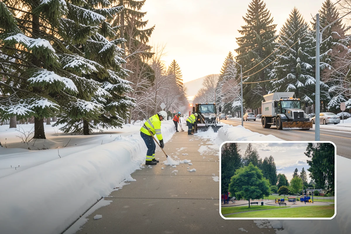 Cul-de-Sac Snow Removal in Bonney Lake, Pierce County, WA - Clears turnarounds that public plows commonly bypass