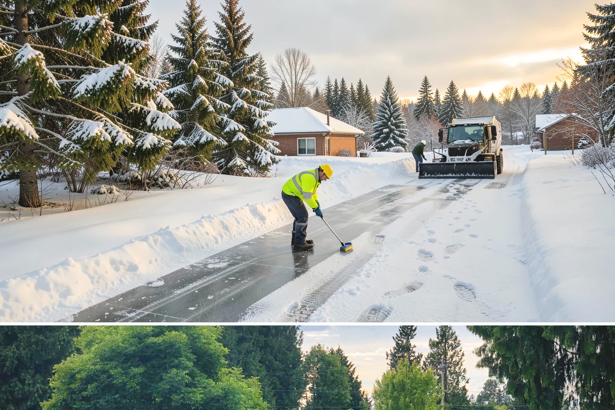 Cul-de-Sac Snow Removal in Bonney Lake, Pierce County, WA - Arrange neighborhood or HOA cul-de-sac coverage before the arctic outflow events that hit the lowlands in midwinter.