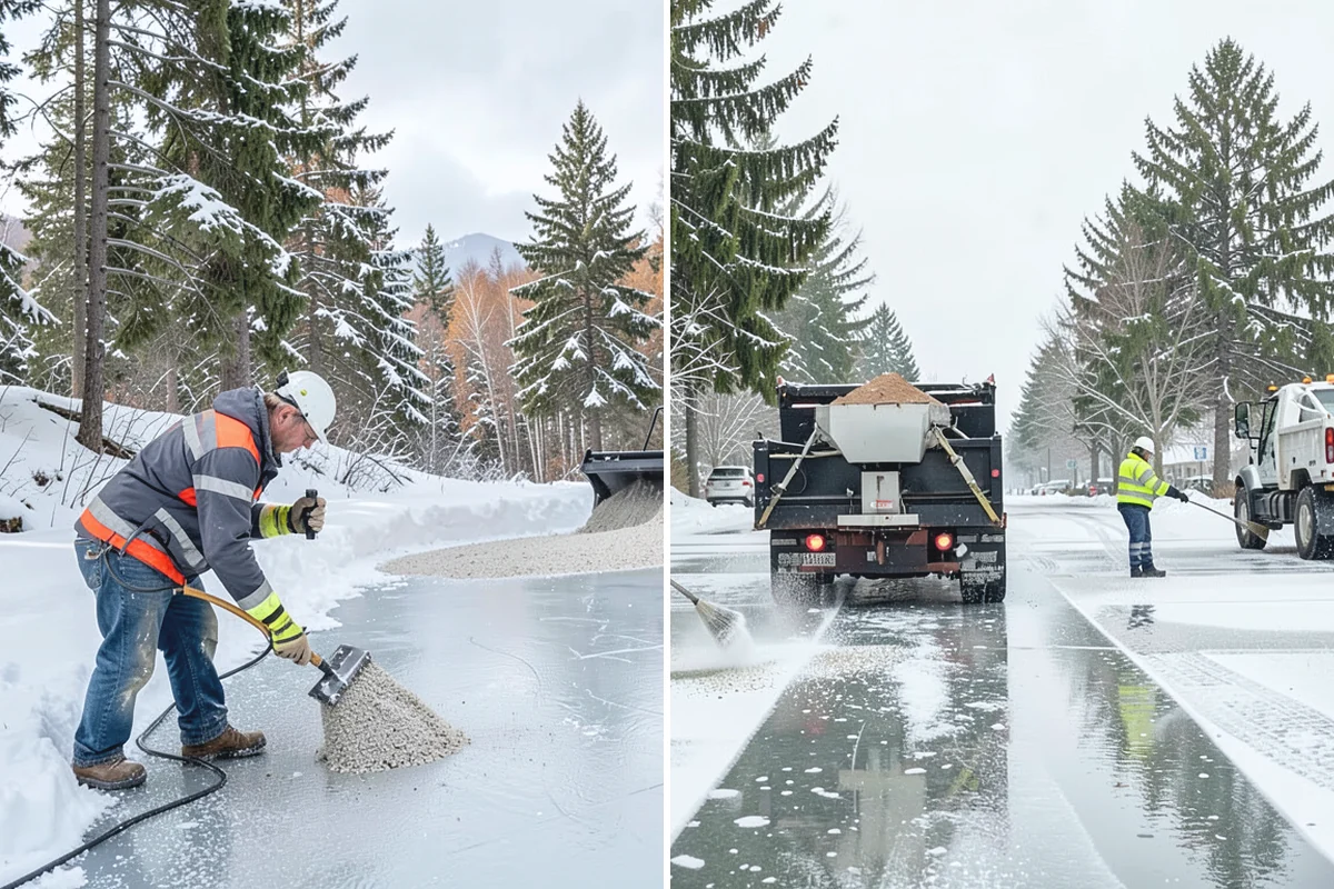 Cul-de-Sac Snow Removal in Buckley, Pierce County, WA - Plow the circular bulb and connecting street width
