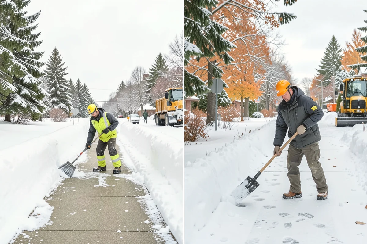 Cul-de-Sac Snow Removal in Burien, King County, WA - Plow the circular bulb and connecting street width