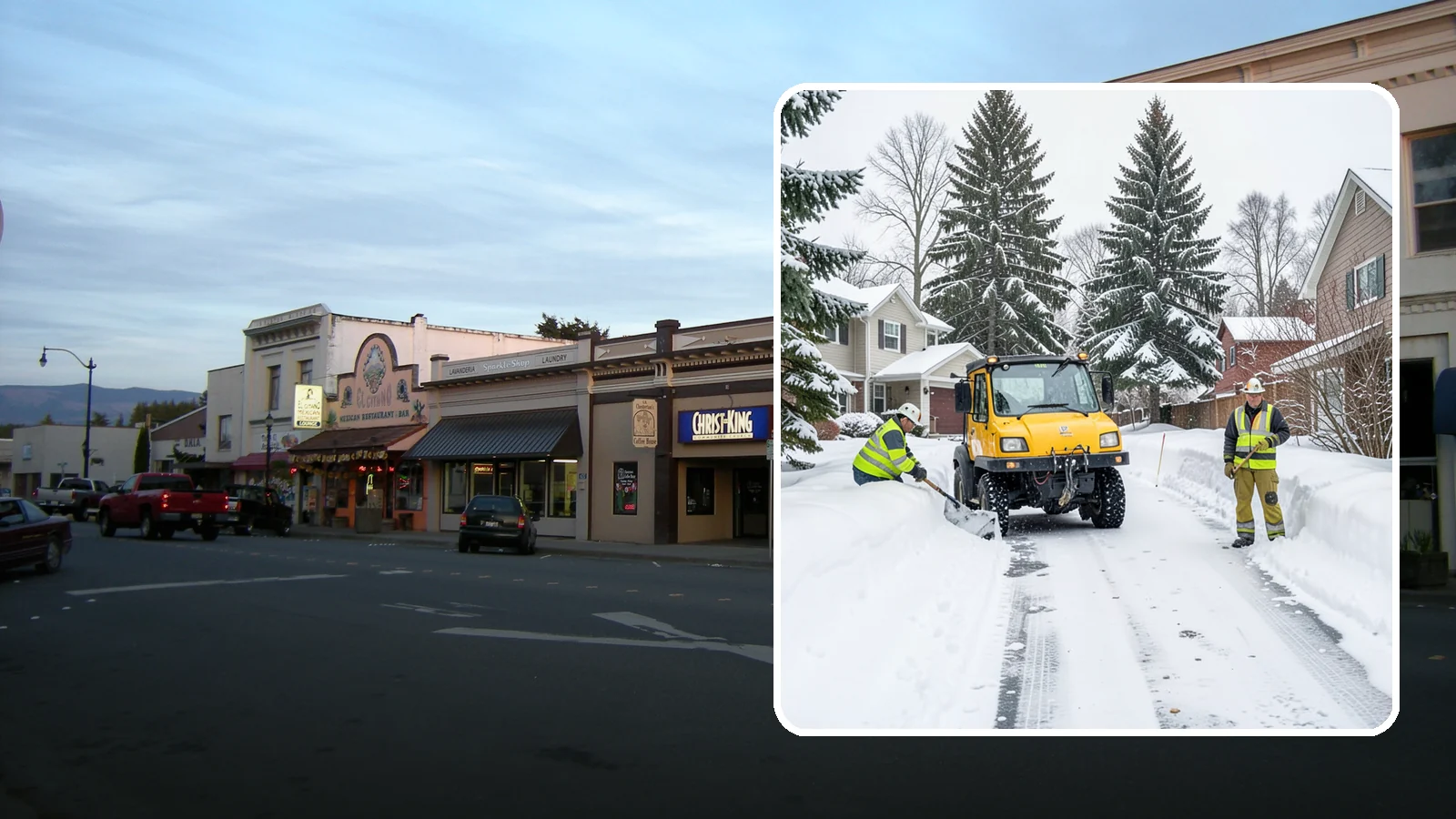 Cul-de-Sac Snow Removal in Burlington, Skagit County, WA - Plowing of cul-de-sacs and turnarounds that city crews often skip, keeping neighborhood traffic moving.