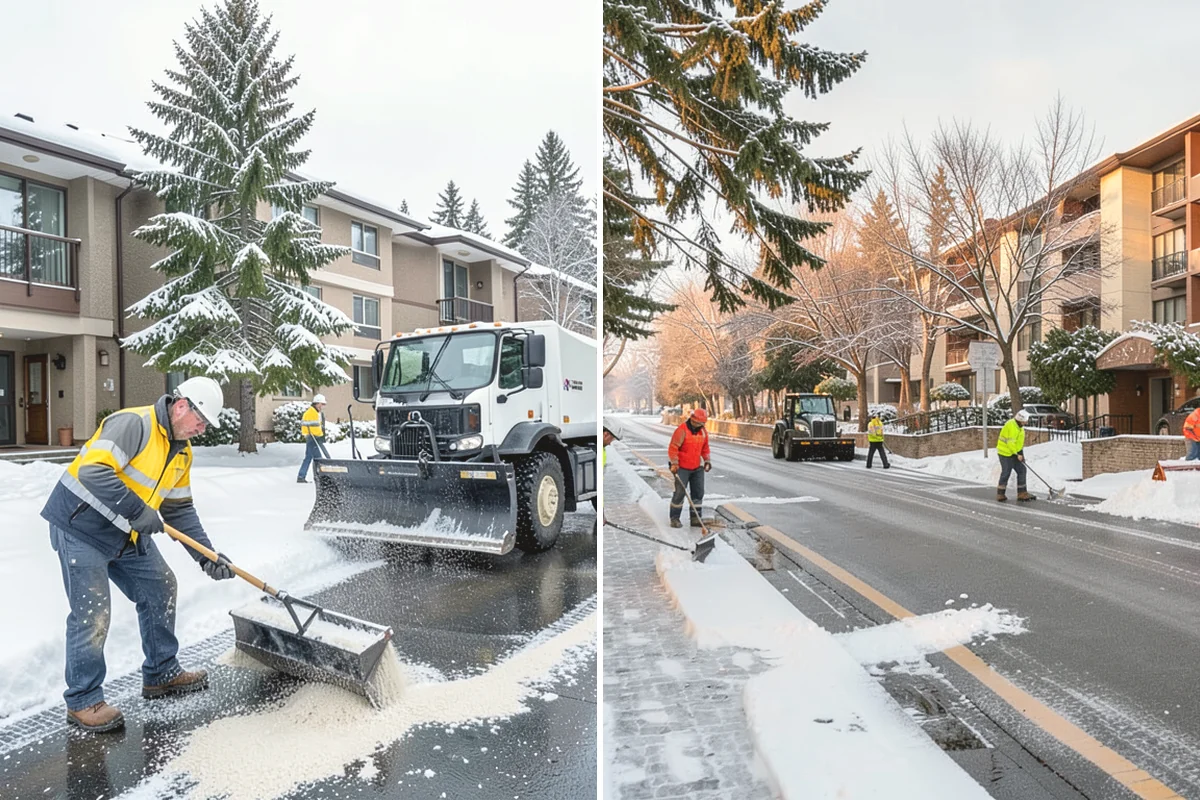 Cul-de-Sac Snow Removal in Burlington, Skagit County, WA - Plow the circular bulb and connecting street width