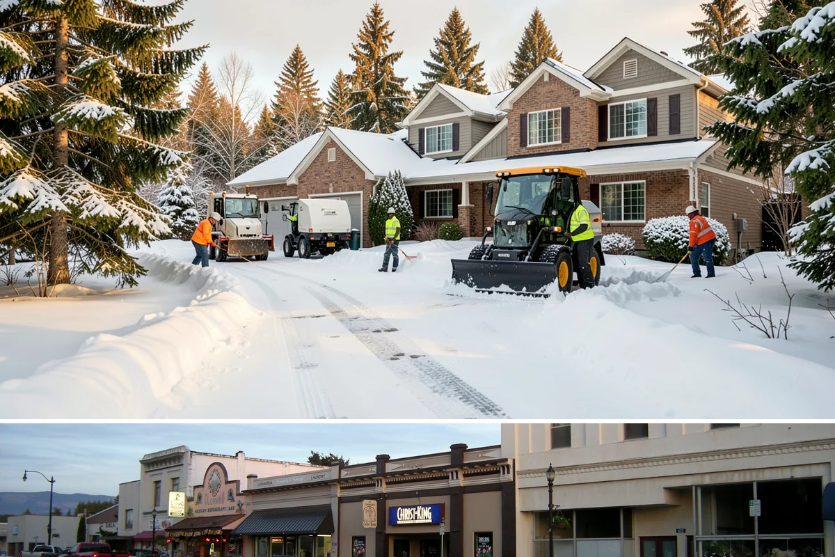 Cul-de-Sac Snow Removal in Burlington, Skagit County, WA - Arrange neighborhood or HOA cul-de-sac coverage before the arctic outflow events that hit the lowlands in midwinter.