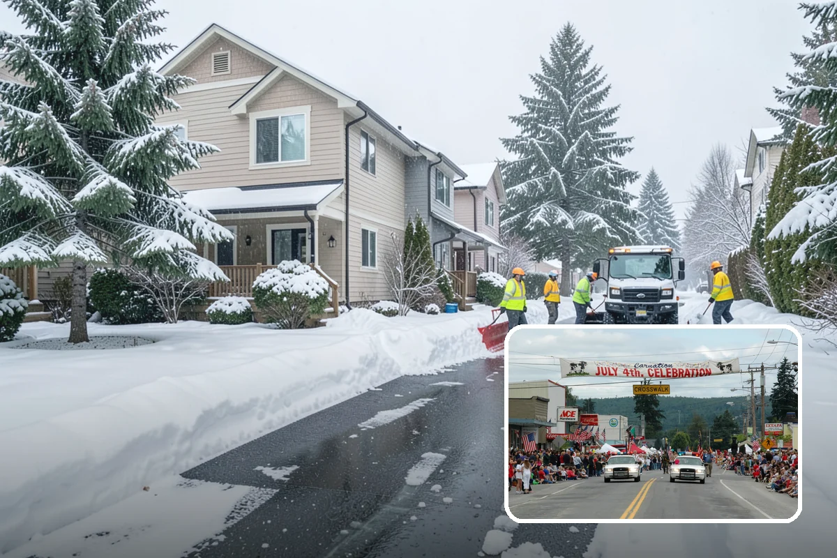 Cul-de-Sac Snow Removal in Carnation, King County, WA - Clears turnarounds that public plows commonly bypass