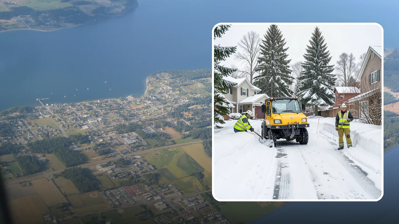 Cul-de-Sac Snow Removal in Coupeville, Island County, WA - Plowing of cul-de-sacs and turnarounds that city crews often skip, keeping neighborhood traffic moving.
