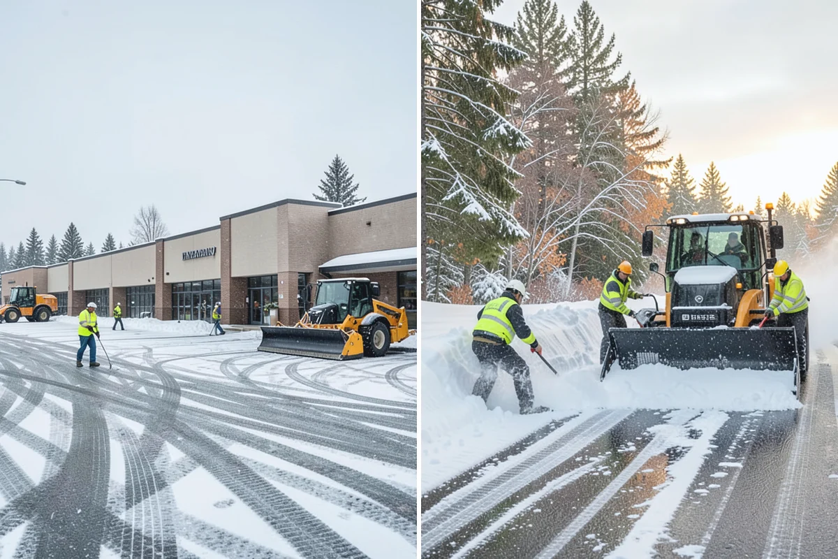 Cul-de-Sac Snow Removal in Coupeville, Island County, WA - Plow the circular bulb and connecting street width
