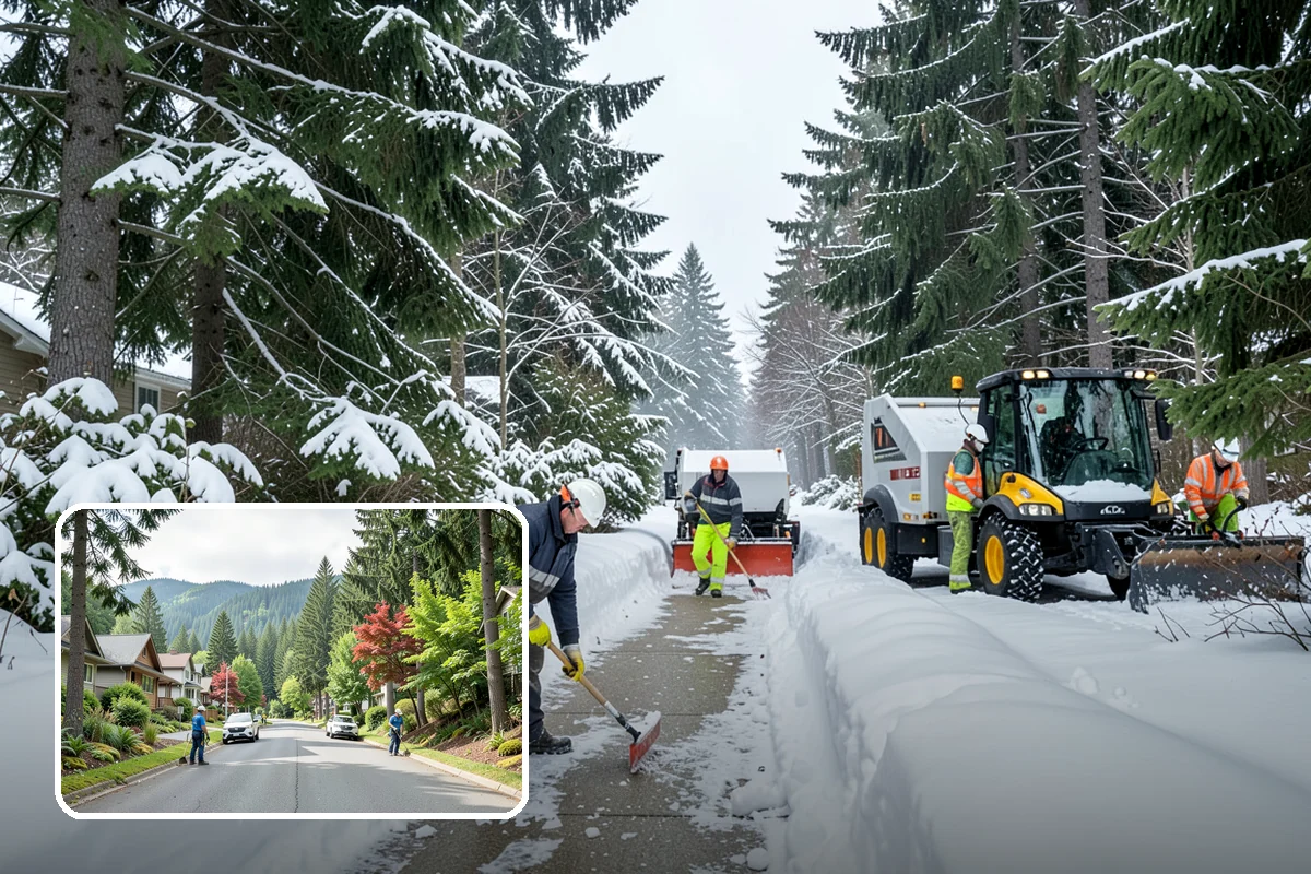 Cul-de-Sac Snow Removal in Darrington, Snohomish County, WA - Clears turnarounds that public plows commonly bypass