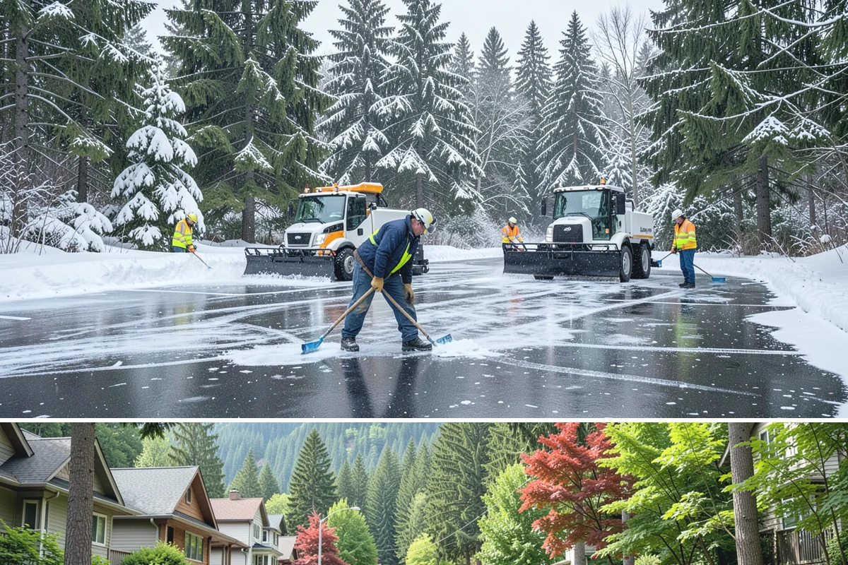 Cul-de-Sac Snow Removal in Darrington, Snohomish County, WA - Arrange neighborhood or HOA cul-de-sac coverage before the arctic outflow events that hit the lowlands in midwinter.