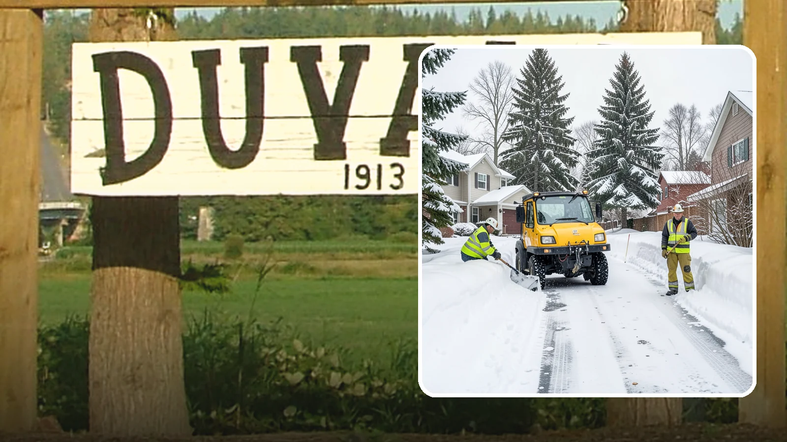 Cul-de-Sac Snow Removal in Duvall, King County, WA - Plowing of cul-de-sacs and turnarounds that city crews often skip, keeping neighborhood traffic moving.