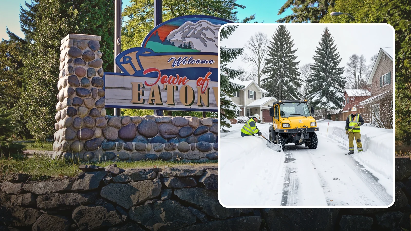 Cul-de-Sac Snow Removal in Eatonville, Pierce County, WA - Plowing of cul-de-sacs and turnarounds that city crews often skip, keeping neighborhood traffic moving.